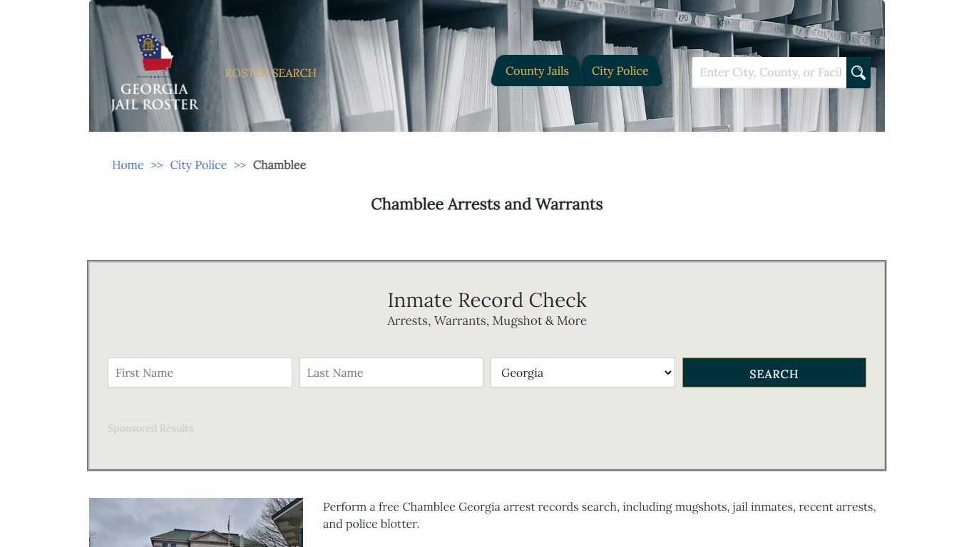 Chamblee Arrests and Warrants | Georgia Jail Inmate Search