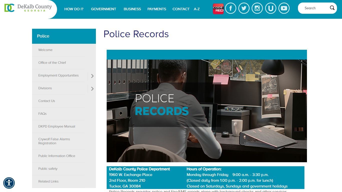 Police Records | DeKalb County GA