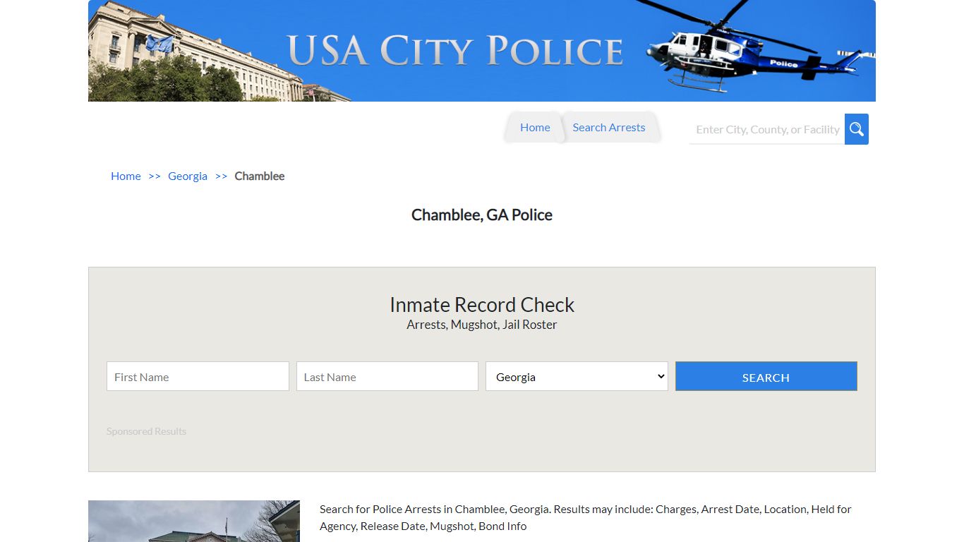 Chamblee, GA Police | Jail Records